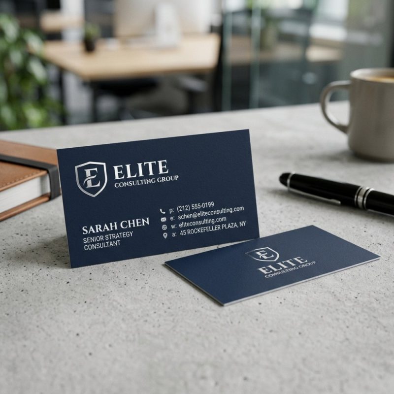 Business cards design project preview