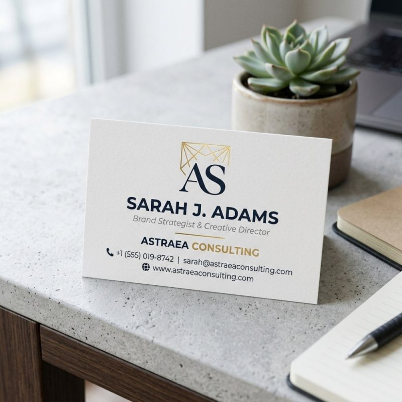Business cards design project preview