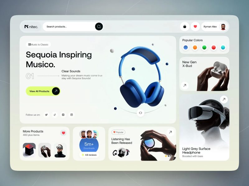 E‑commerce platform project preview