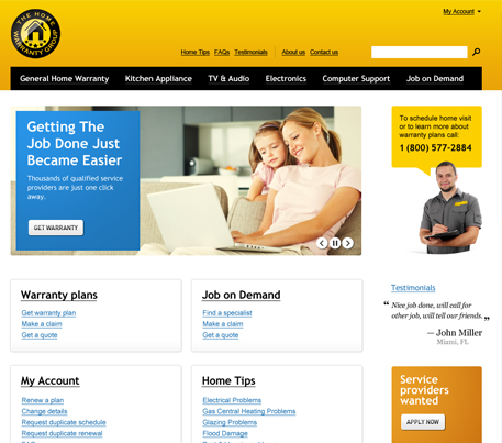 Home Insurance Website Design,