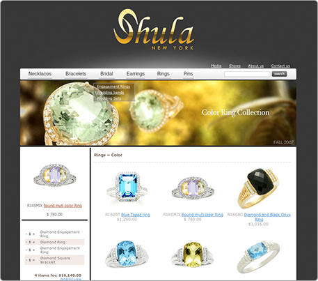 Jewelry Web Design,