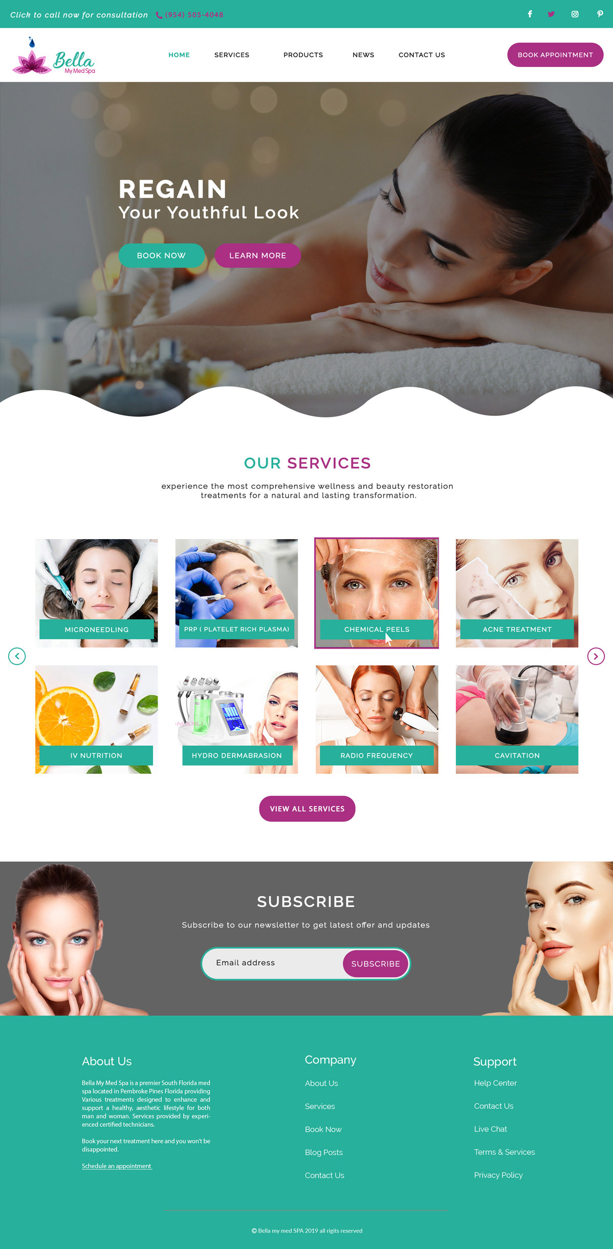 medspa website design marketing and seo