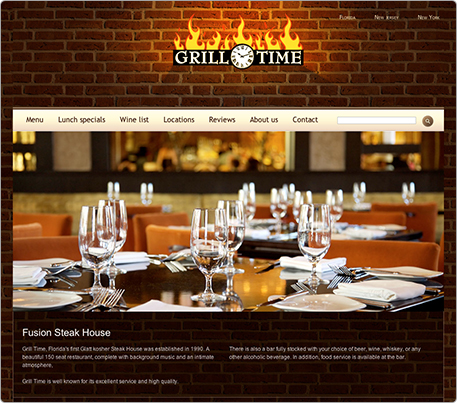 Restaurant Website Design,