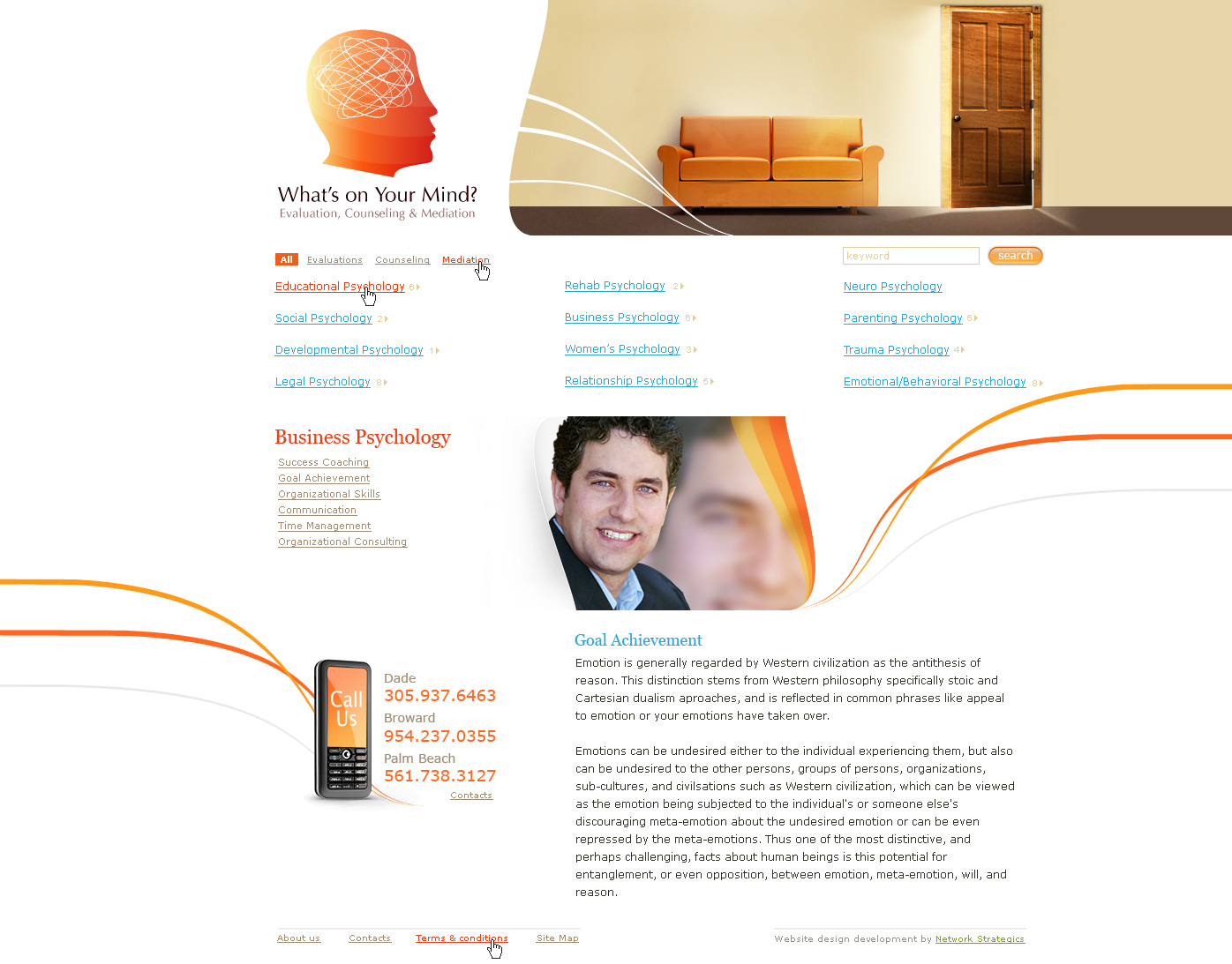 therapist web design psychologist psych