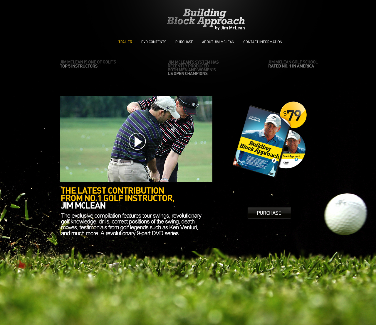 Golf Online Store Web Design, 